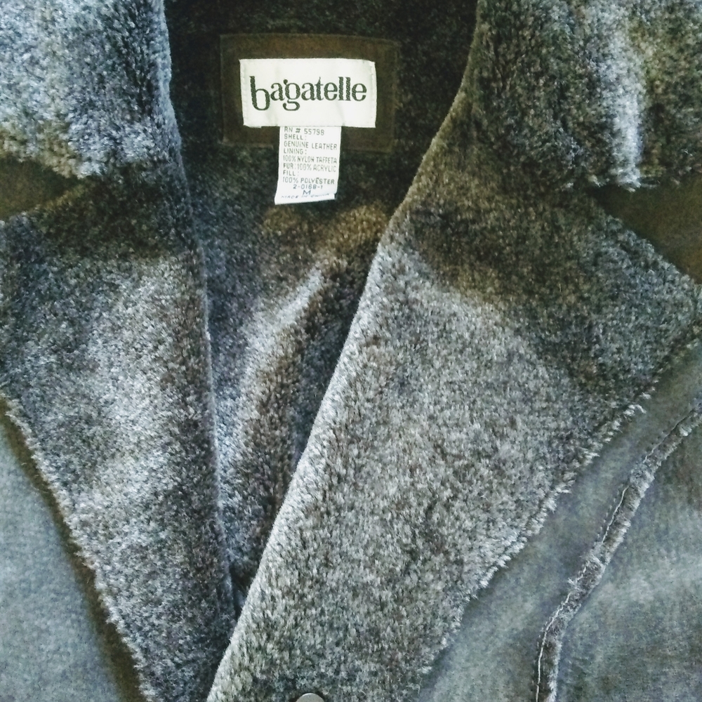 Long genuine leather suede coat